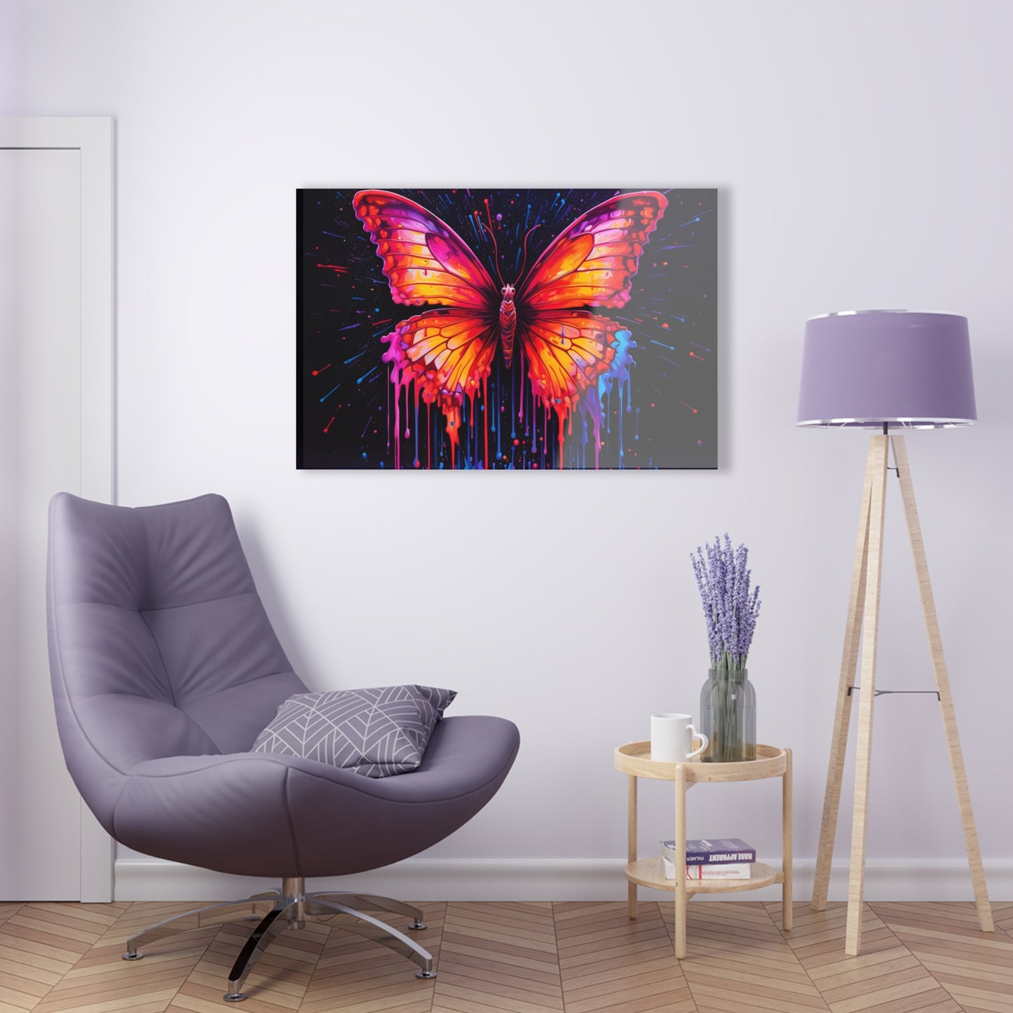 Acrylic Prints Pink Butterfly Flair 4