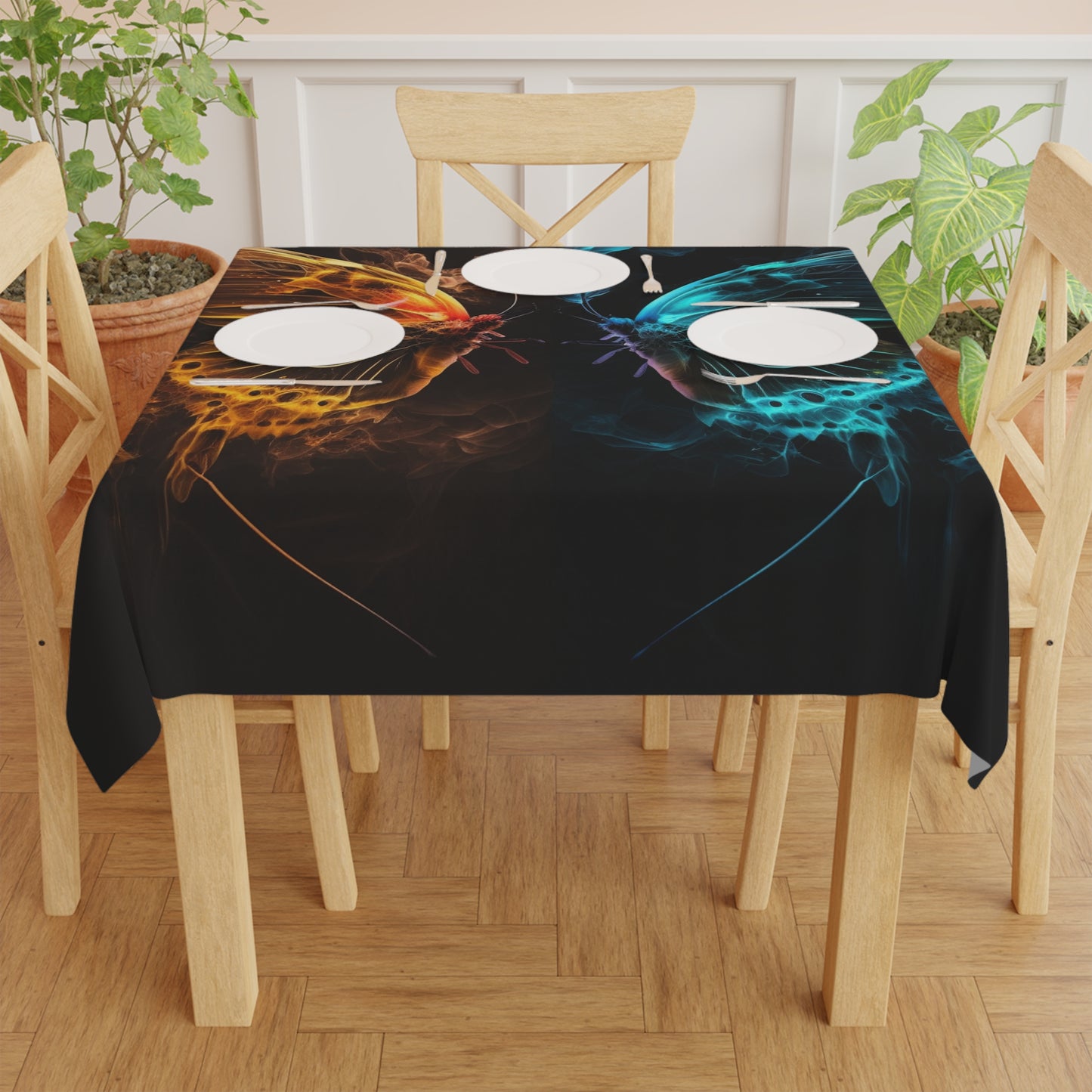 Tablecloth Kiss Neon Butterfly 8