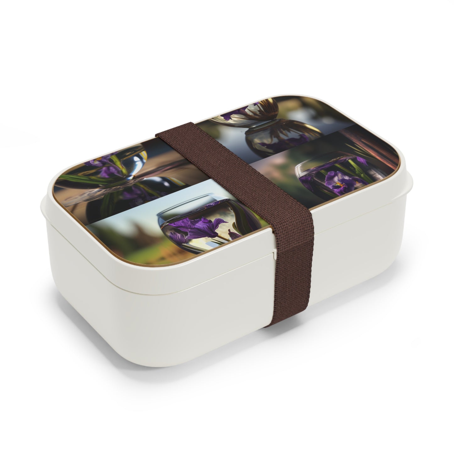 Bento Lunch Box Purple Iris in a vase 5