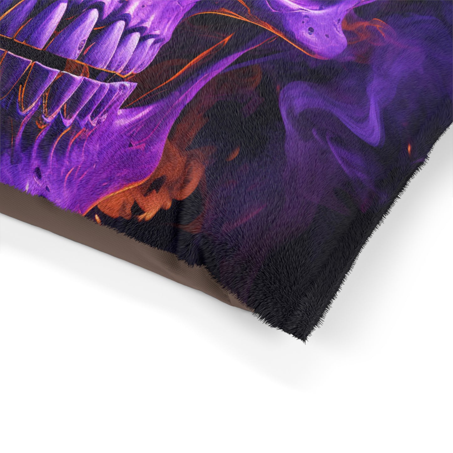 Pet Bed Skull Flames 1