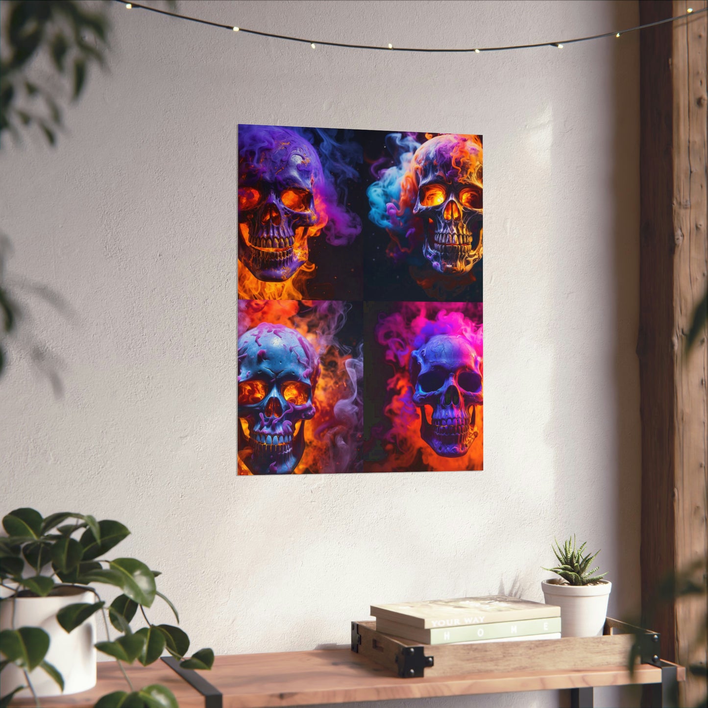 Premium Matte Vertical Posters Macro Skull 5