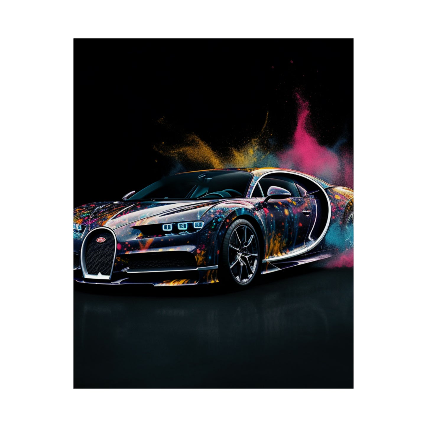 Premium Matte Vertical Posters Hyper Bugatti 4