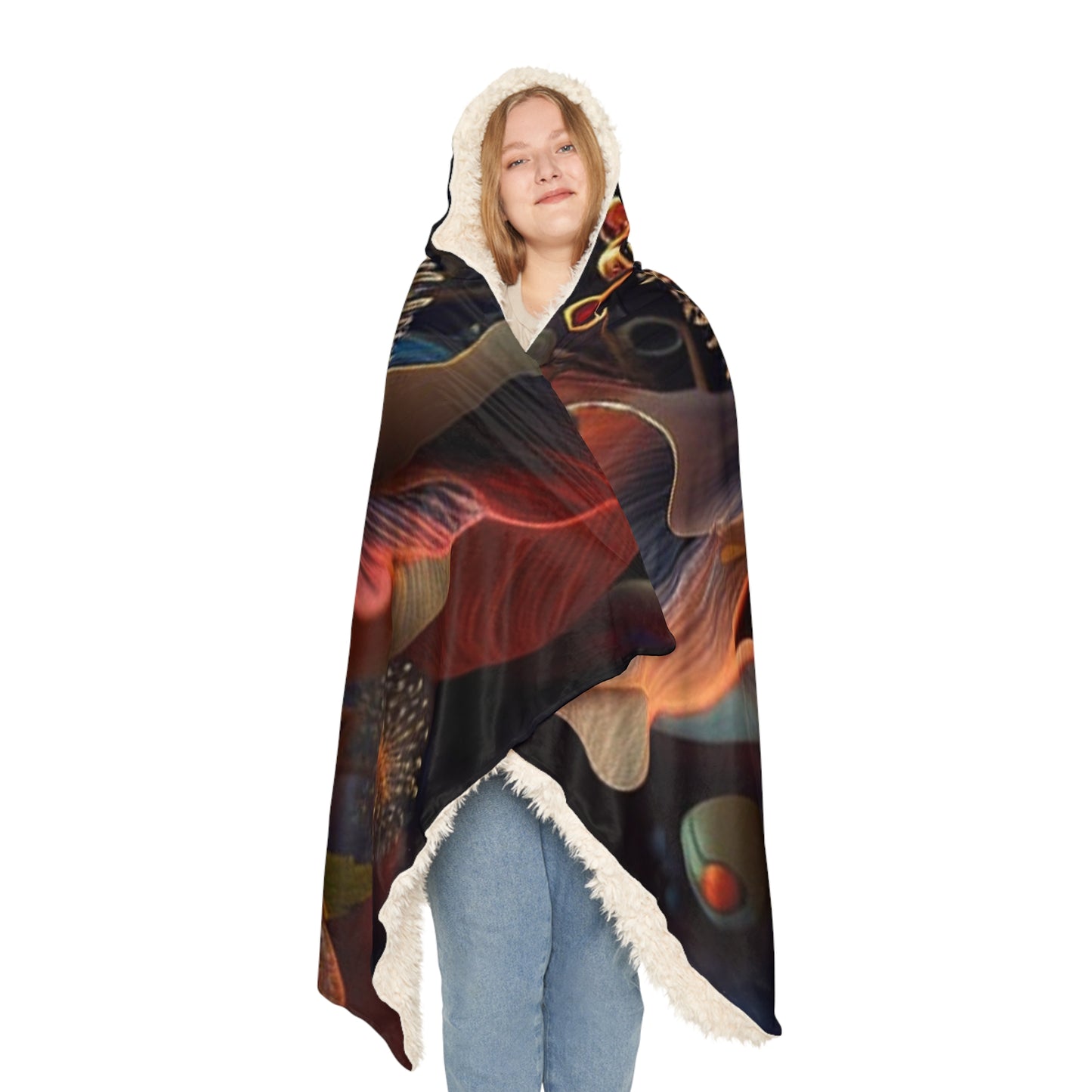 Snuggle Hooded Blanket Flower Arangment 3