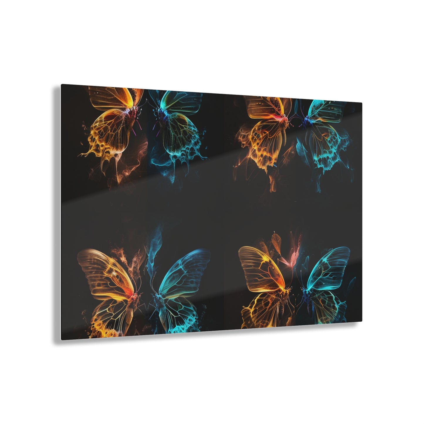 Acrylic Prints Kiss Neon Butterfly 5