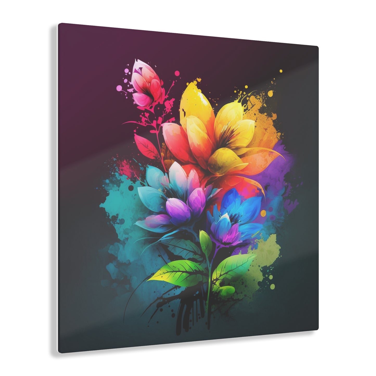 Acrylic Prints Bright Spring Flowers 3