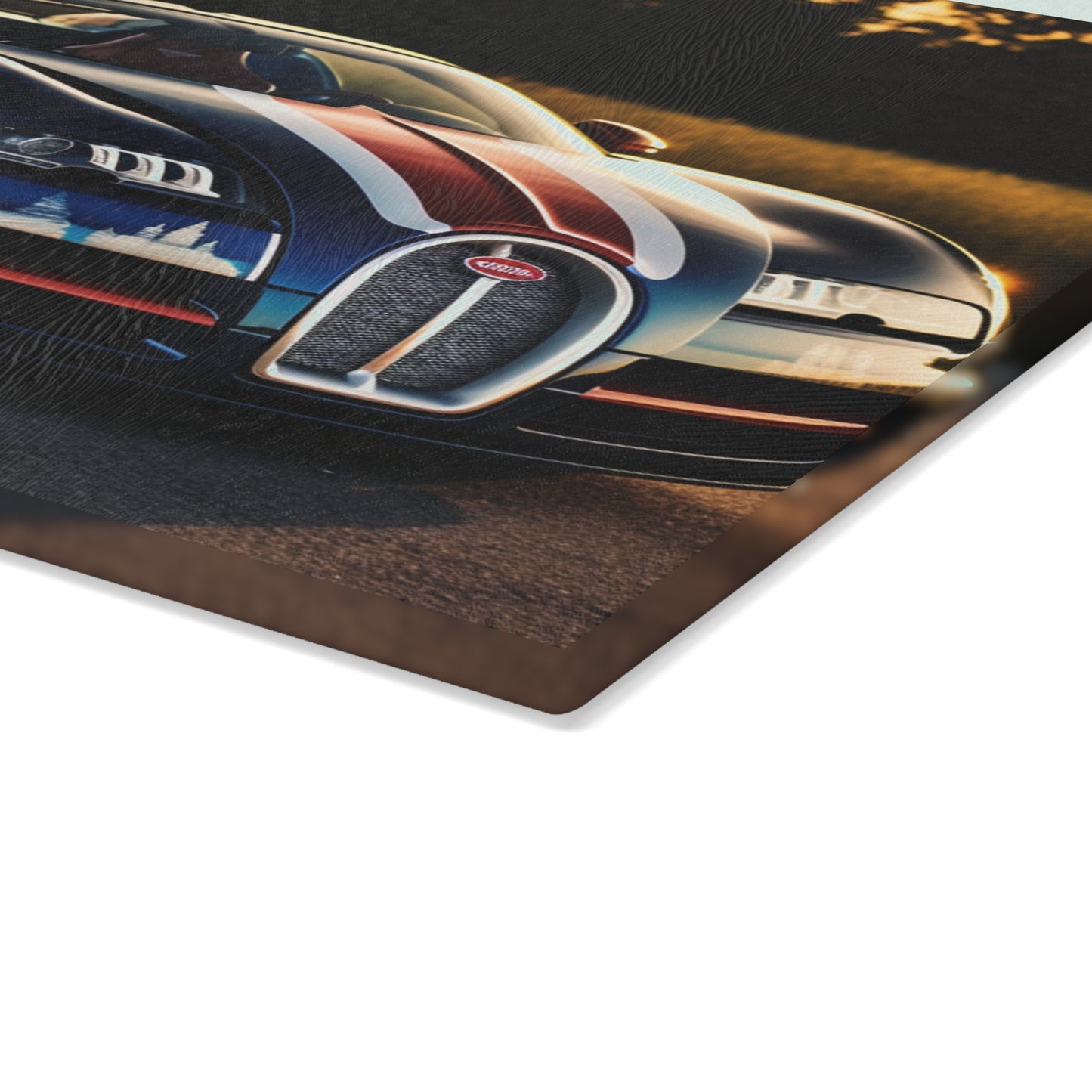 Glass Cutting Board Bugatti Flag American 3