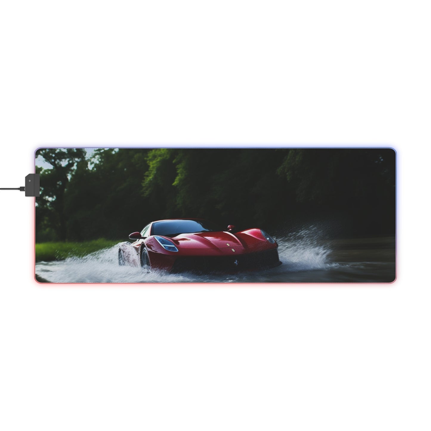 LED Gaming Mouse Pad Water Ferrari Splash 1