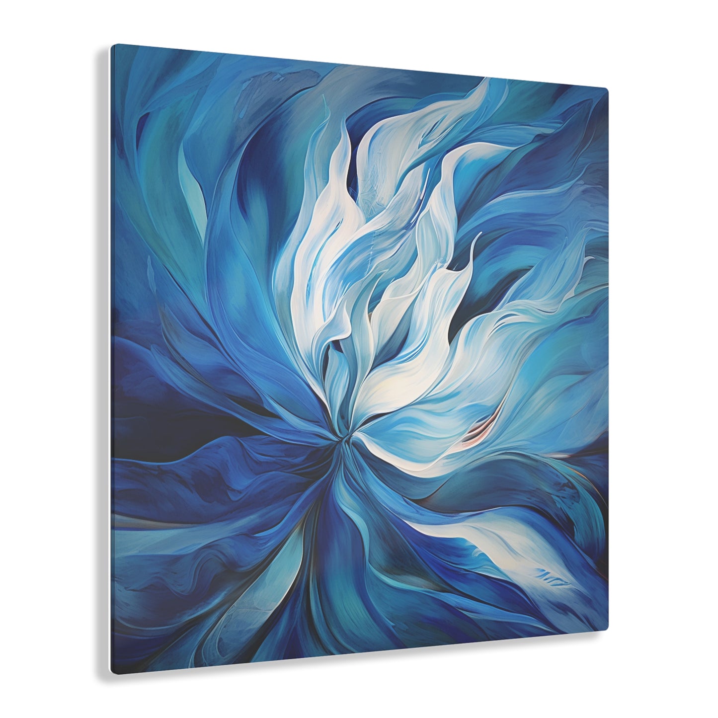 Acrylic Prints Blue Tluip Abstract 1