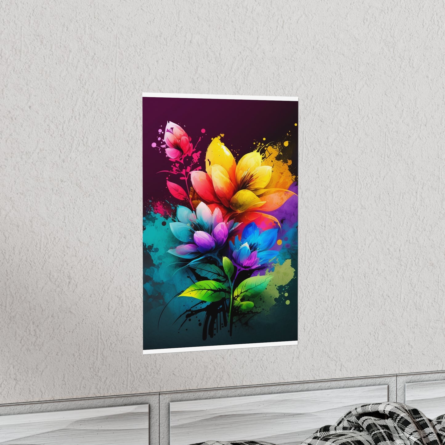 Premium Matte Vertical Posters Bright Spring Flowers 3