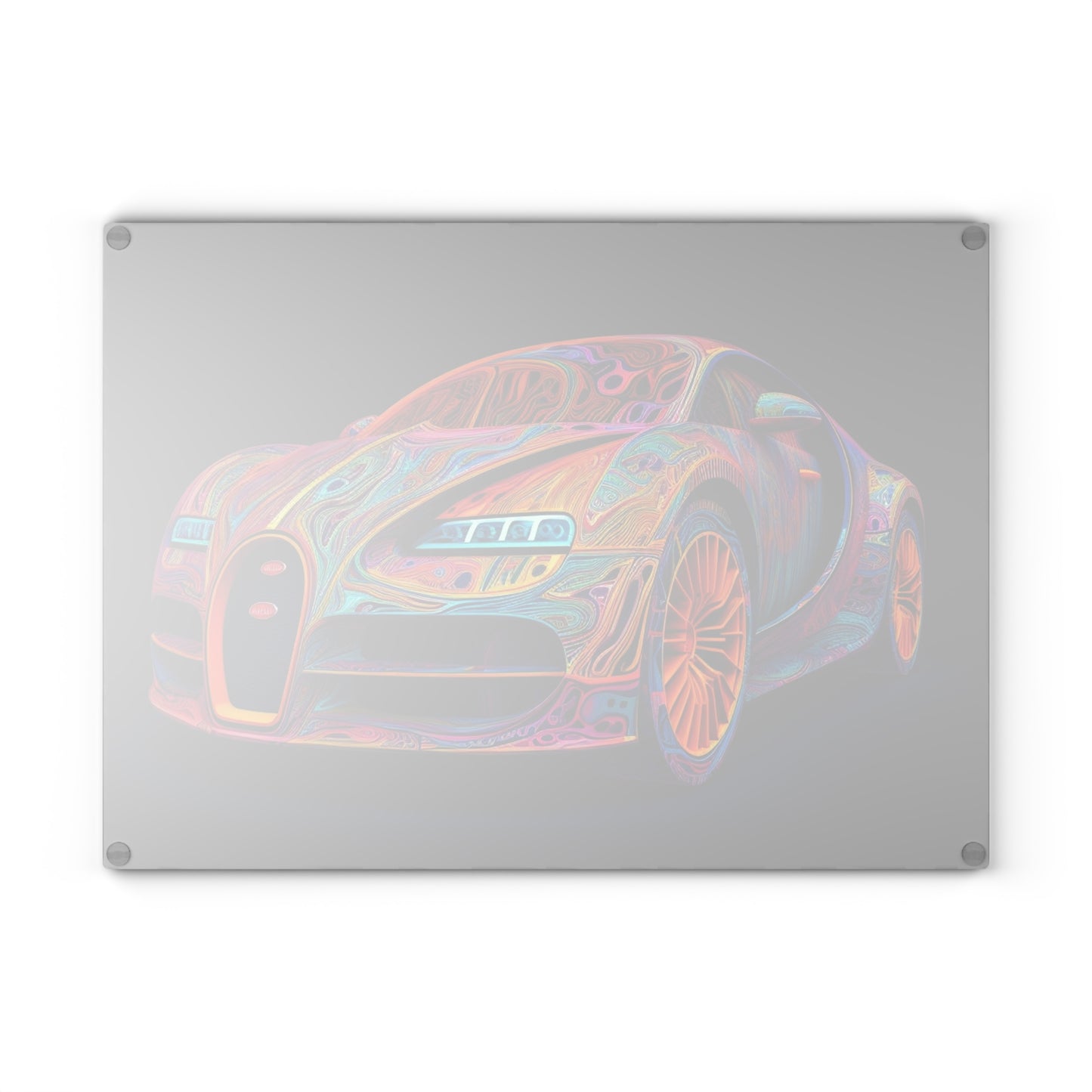 Glass Cutting Board Bugatti Abstract Concept 1