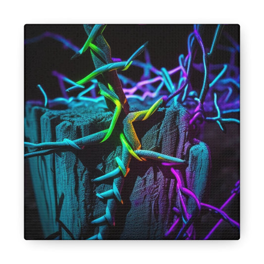Canvas Gallery Wraps Macro Neon Barbs 3
