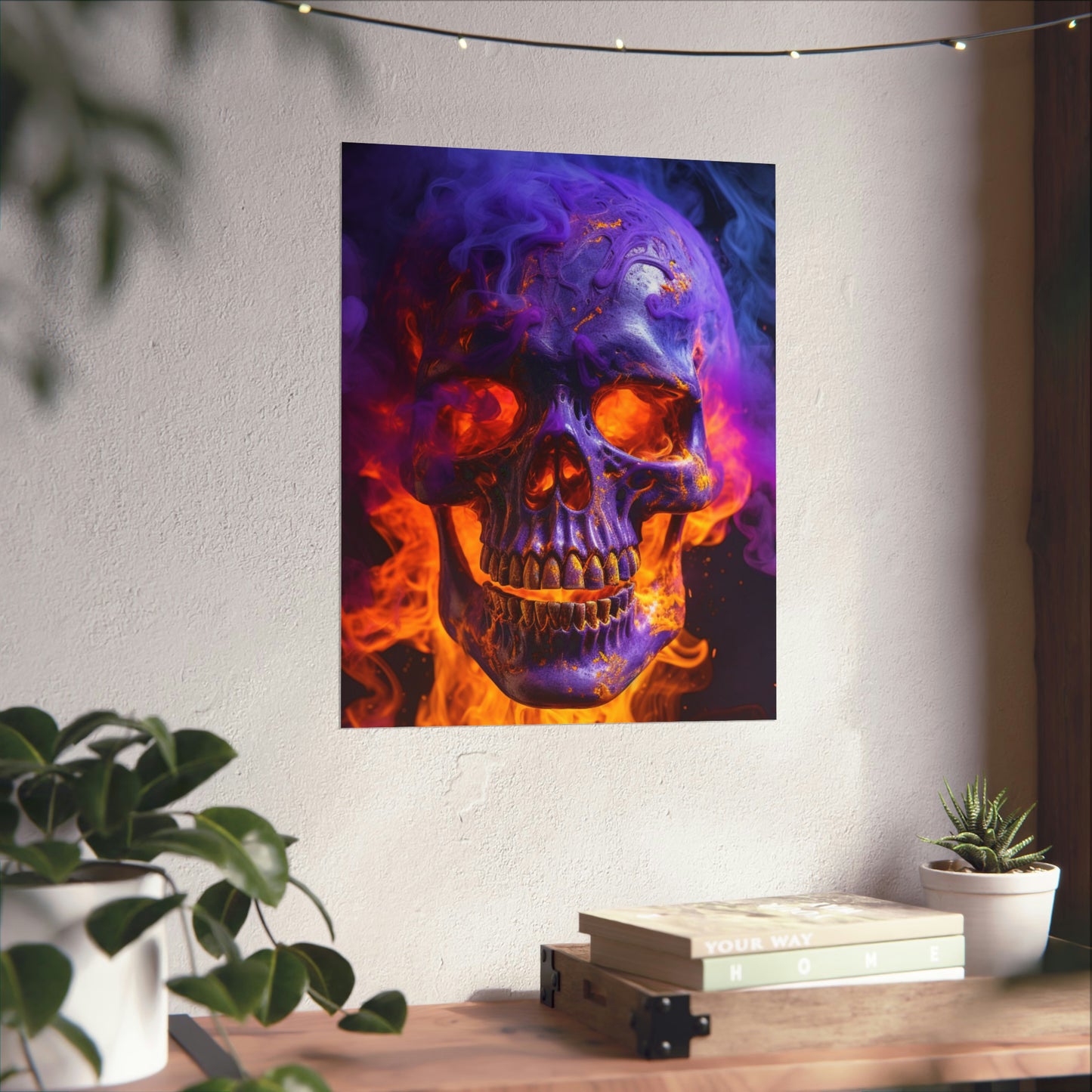 Premium Matte Vertical Posters Macro Skull 1