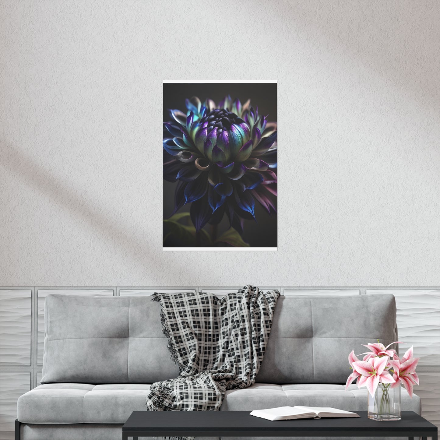 Premium Matte Vertical Posters Dahlia Purple 4