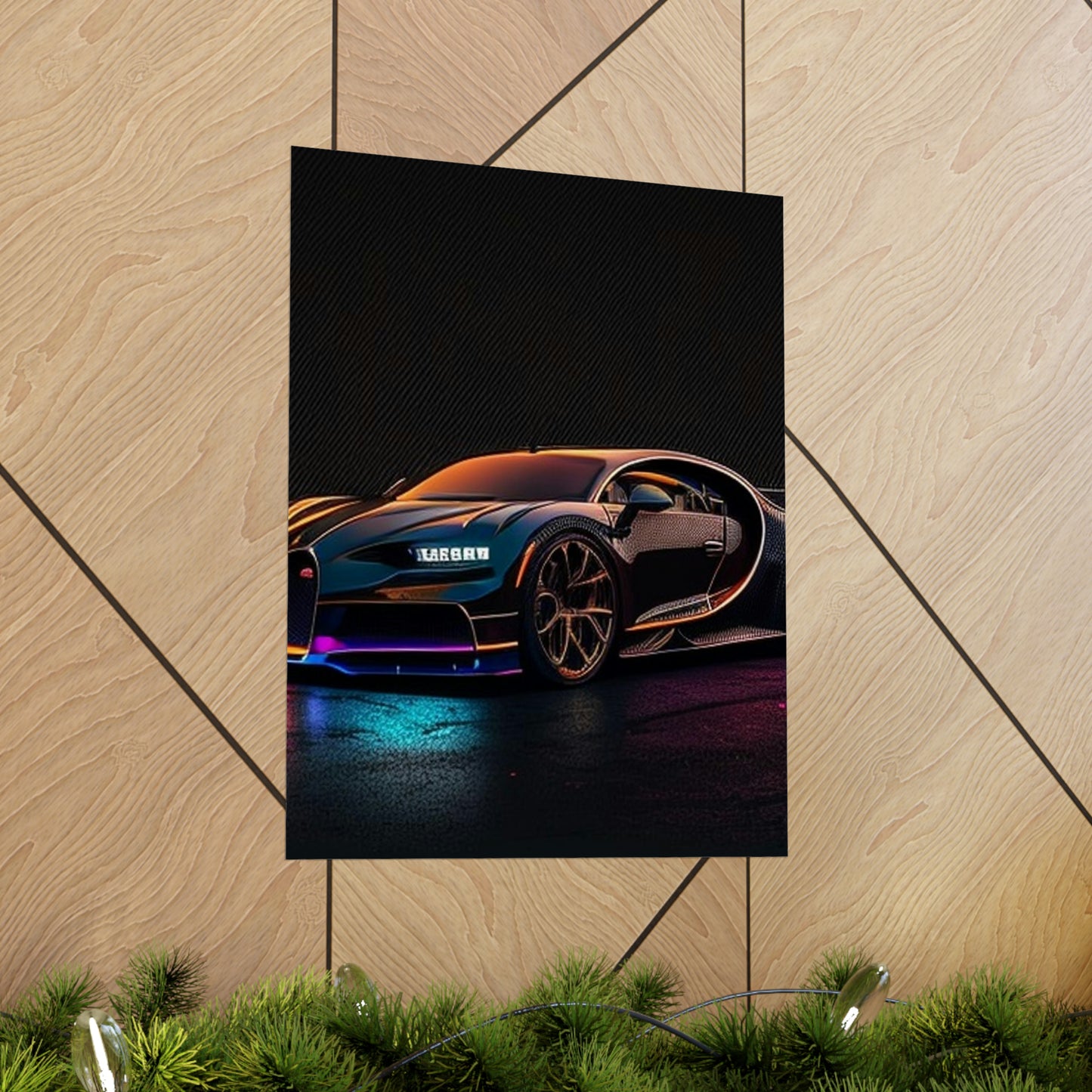 Premium Matte Vertical Posters Bugatti Chiron Super 4