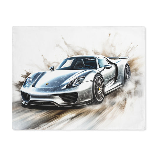 Placemat, 1pc 918 Spyder white background driving fast with water splashing 2