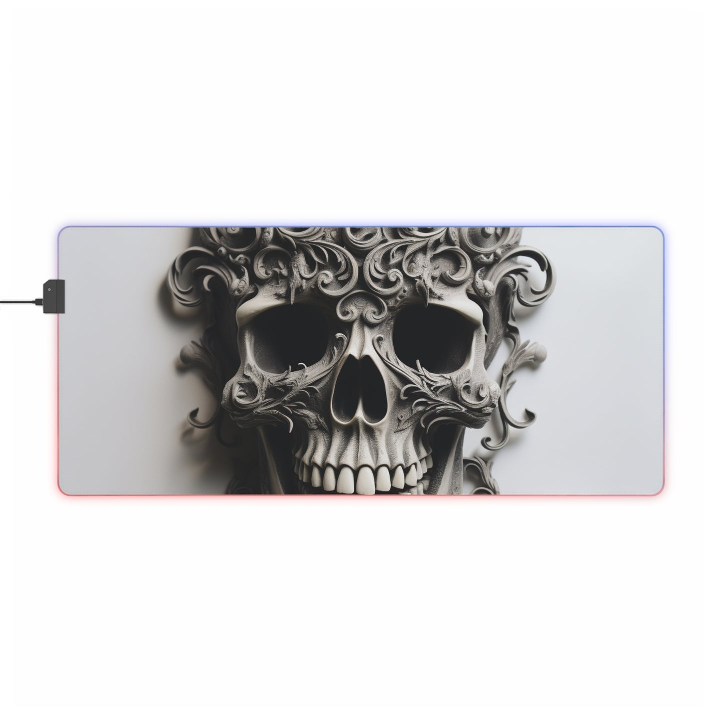 LED Gaming Mouse Pad Skull Treble Clef 2