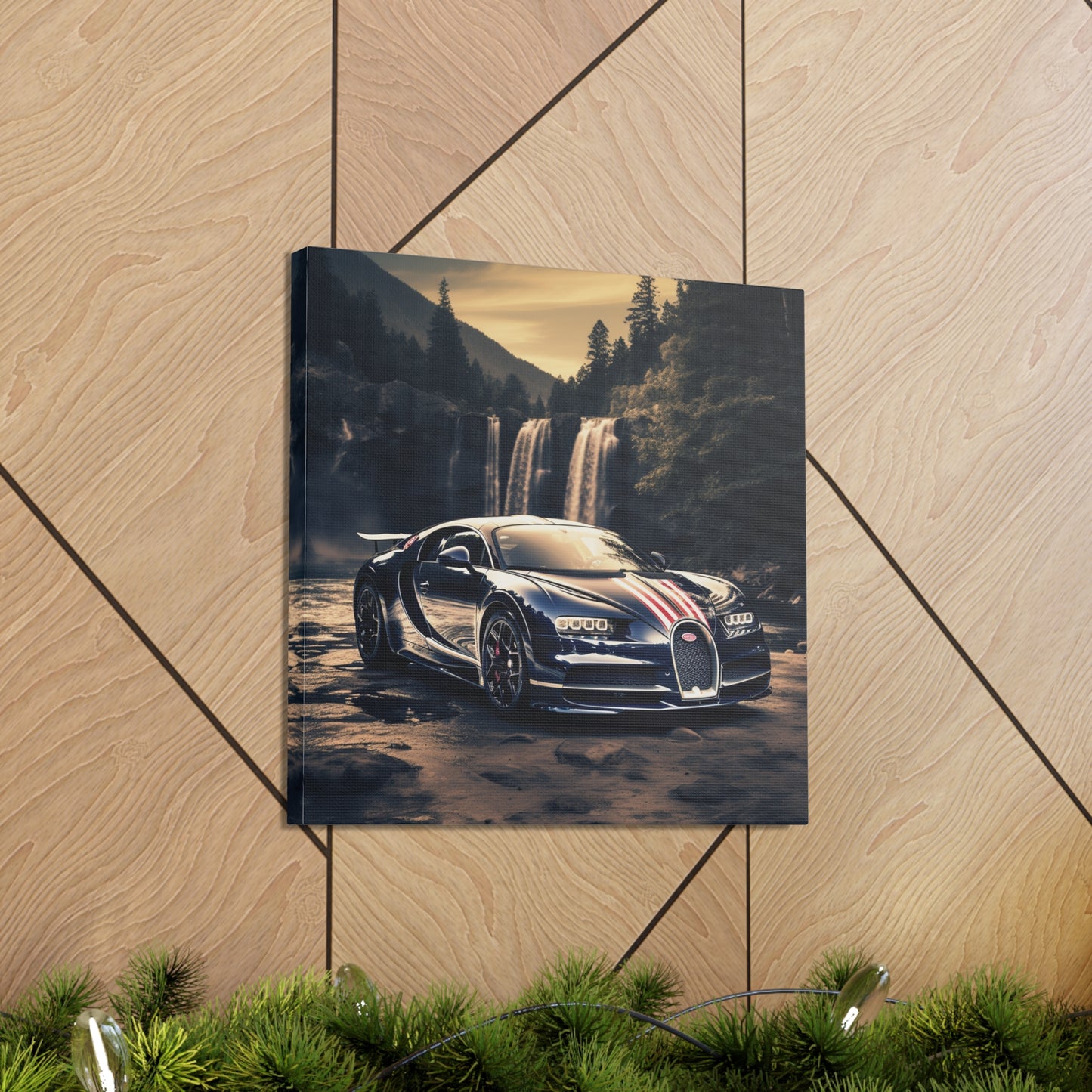 Canvas Gallery Wraps Bugatti Waterfall 2