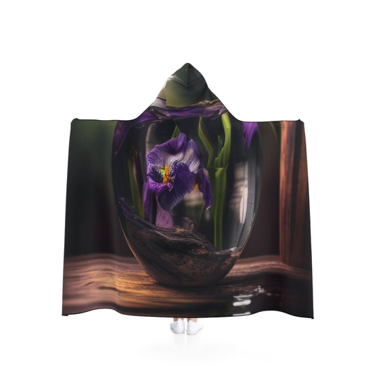 Hooded Blanket Purple Iris in a vase 4