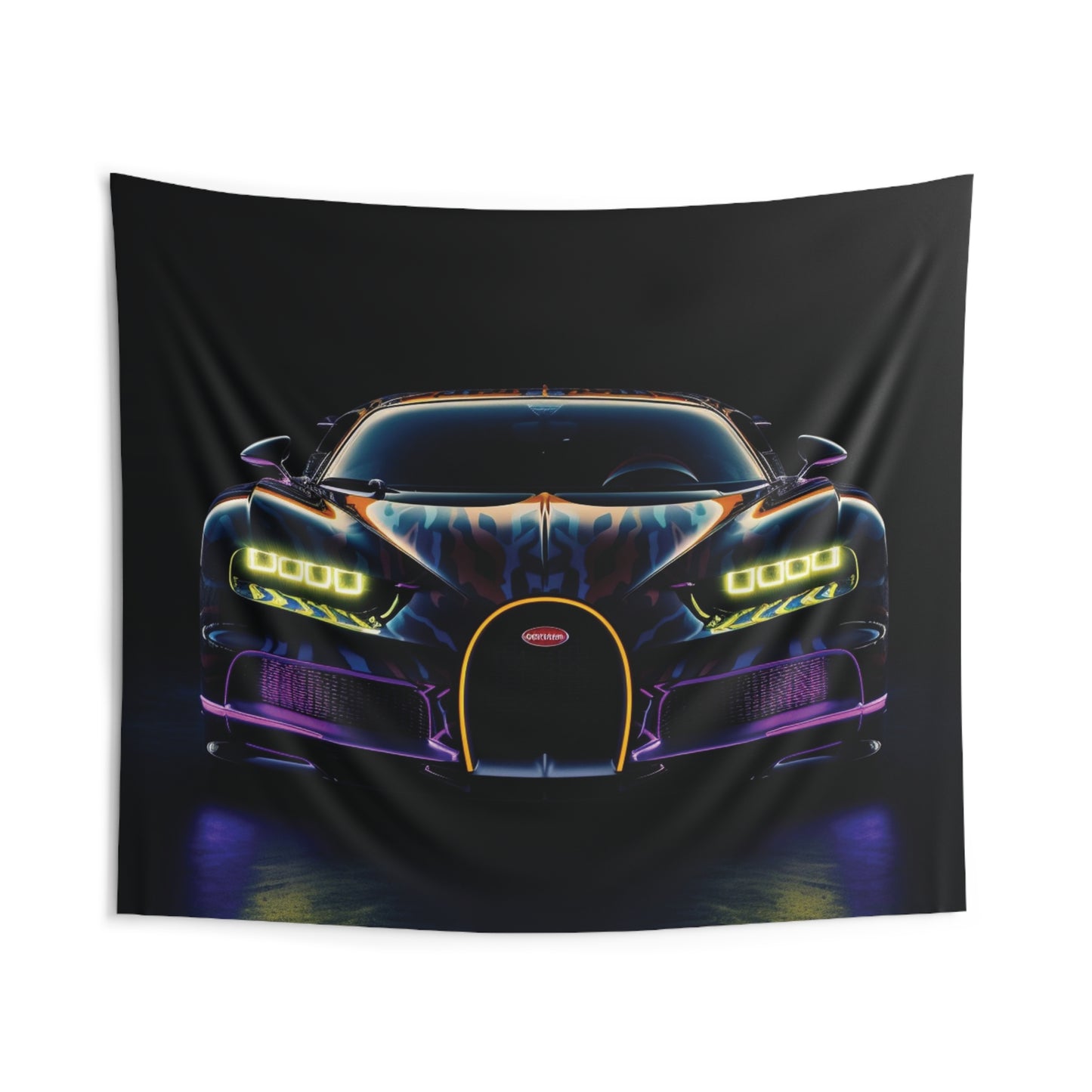 Indoor Wall Tapestries Hyper Bugatti Chiron 3