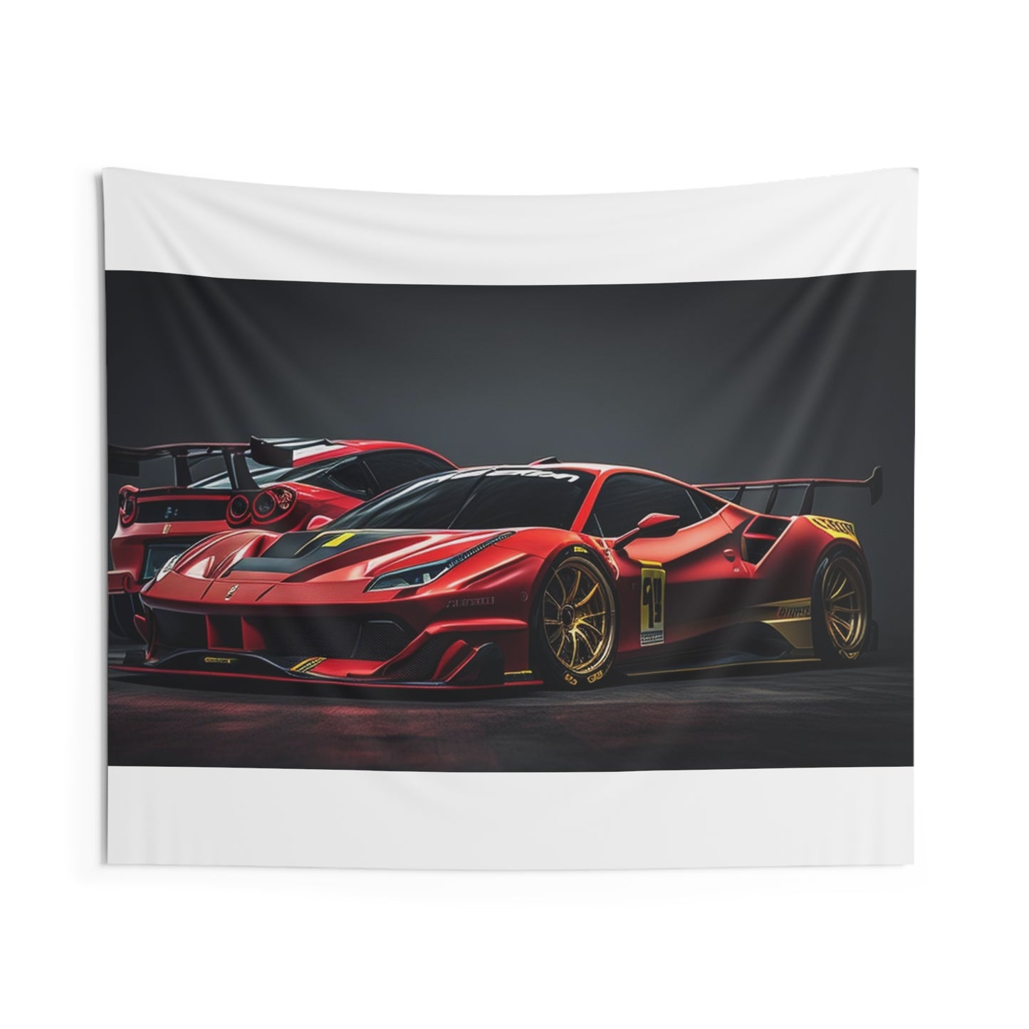 Indoor Wall Tapestries Ferrari Red 3