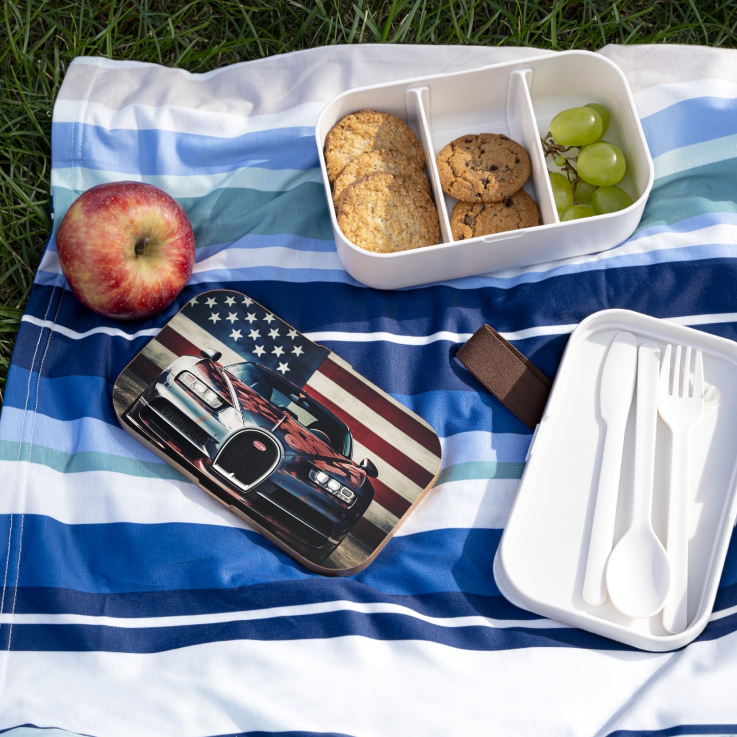 Bento Lunch Box Bugatti Flag 3