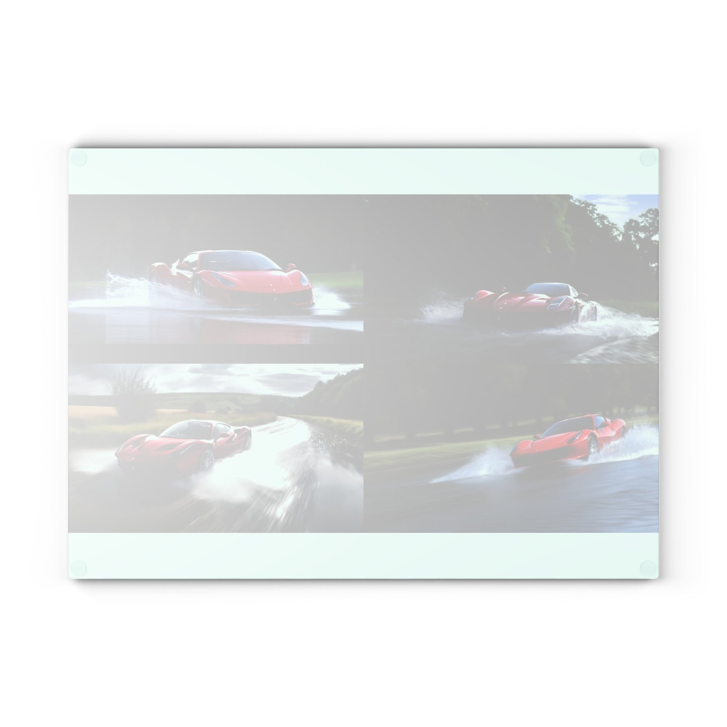 Glass Cutting Board Water Ferrari Splash 5