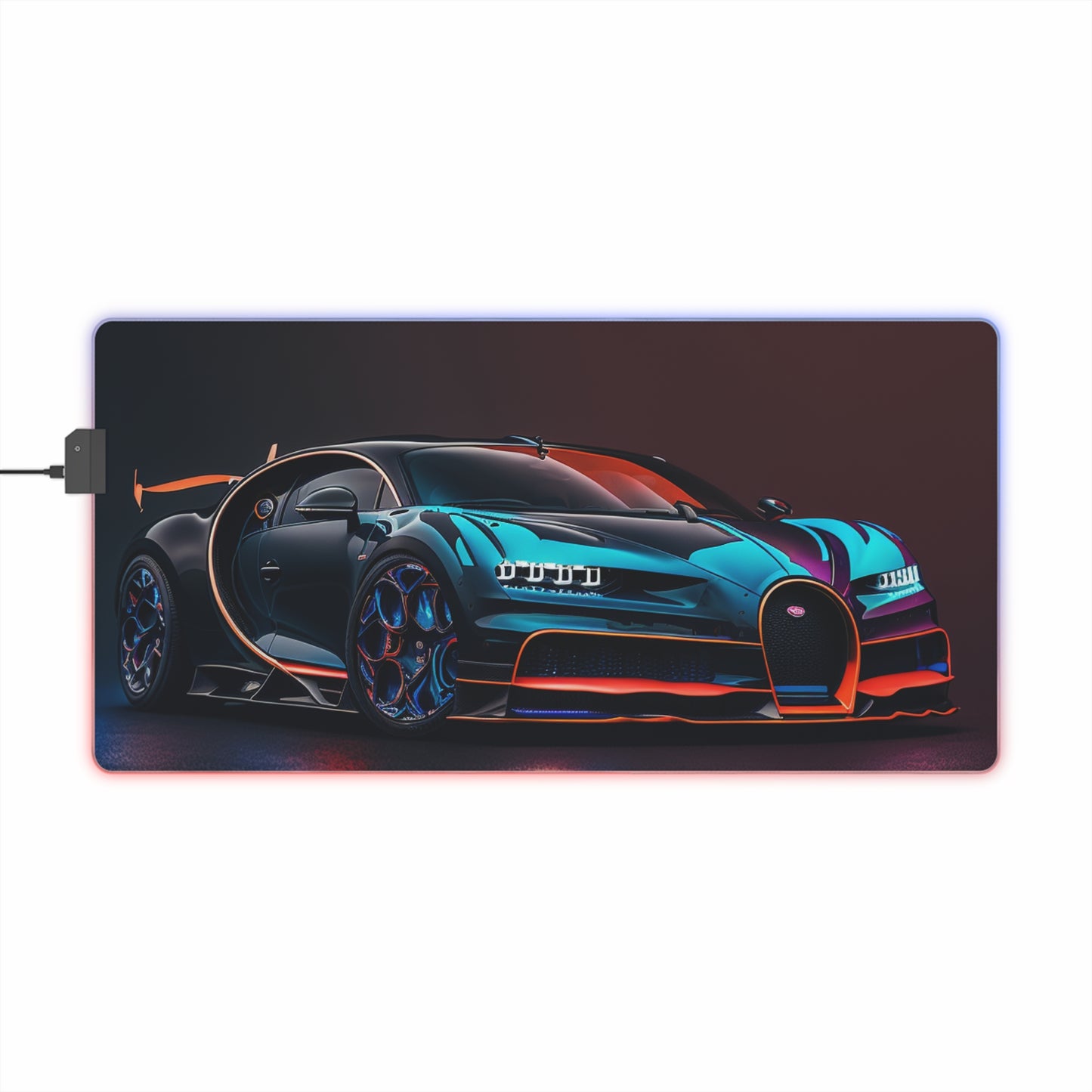 LED Gaming Mouse Pad Bugatti Chiron Super 1