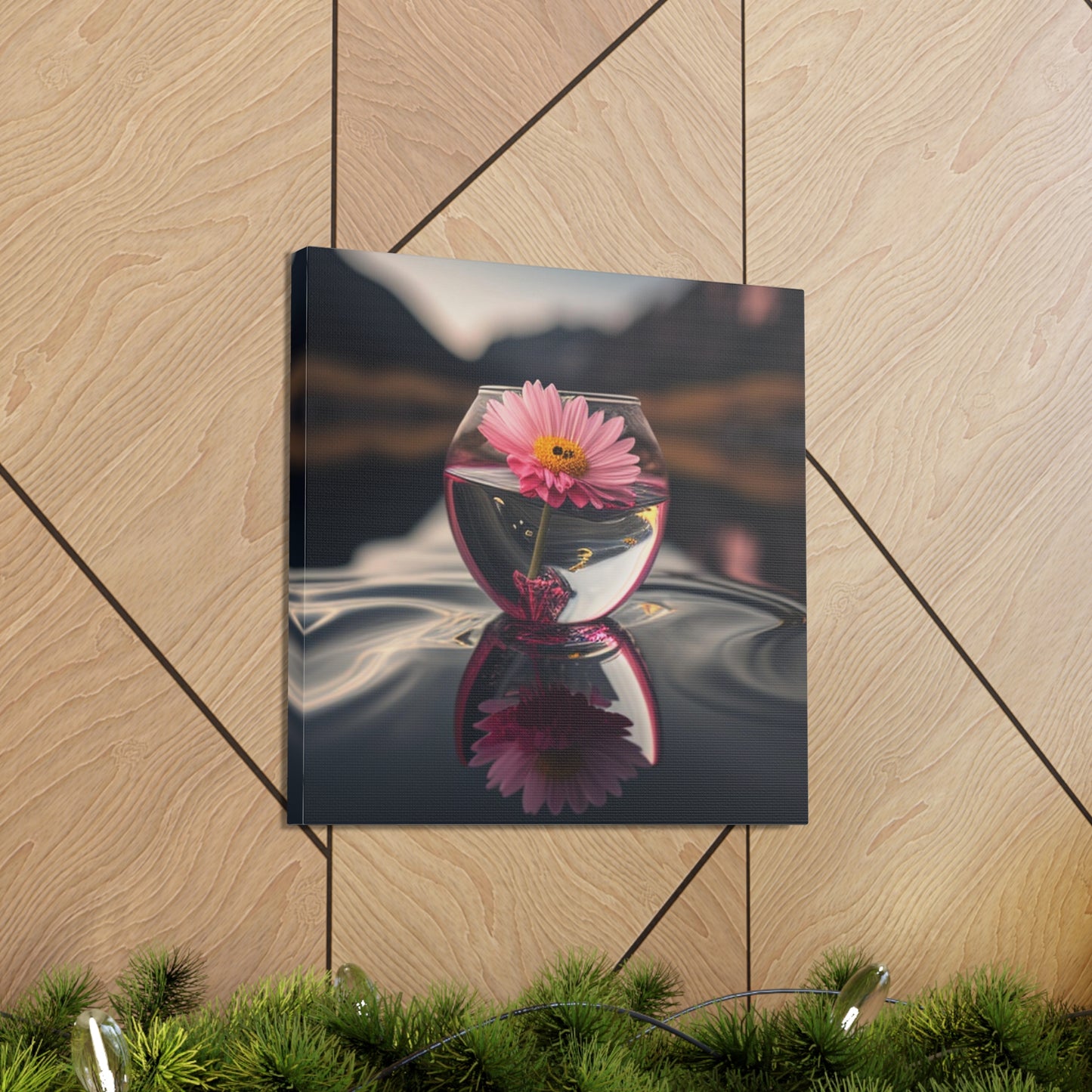 Canvas Gallery Wraps Pink Daisy 1