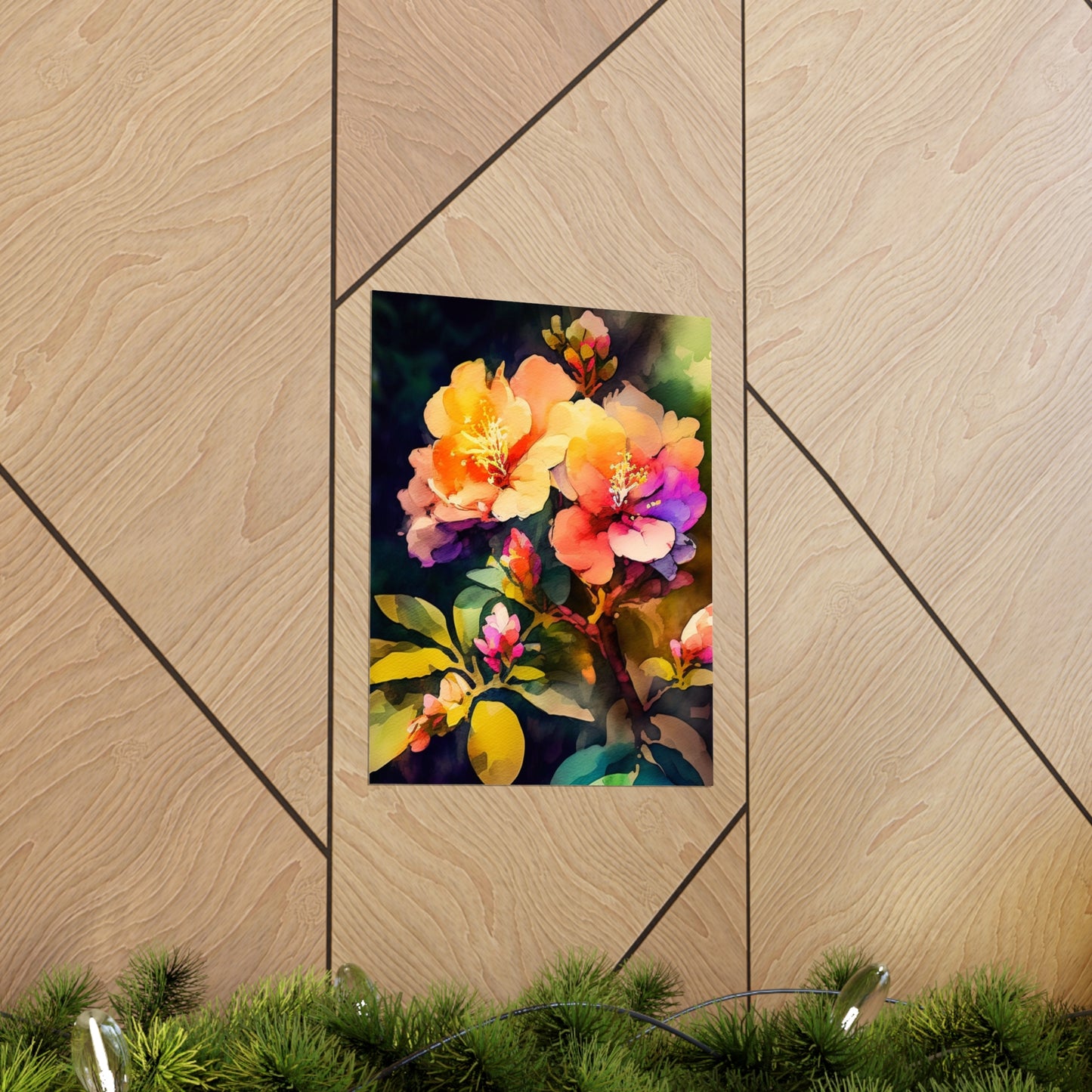 Premium Matte Vertical Posters Bright Spring Flowers 2