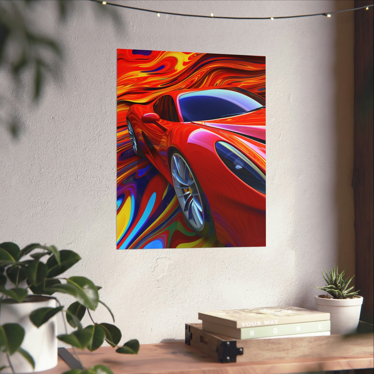 Premium Matte Vertical Posters Ferrari Water Fusion 4