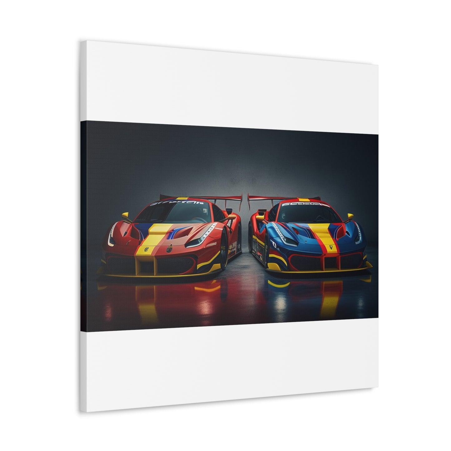 Canvas Gallery Wraps Ferrari Red Blue 4