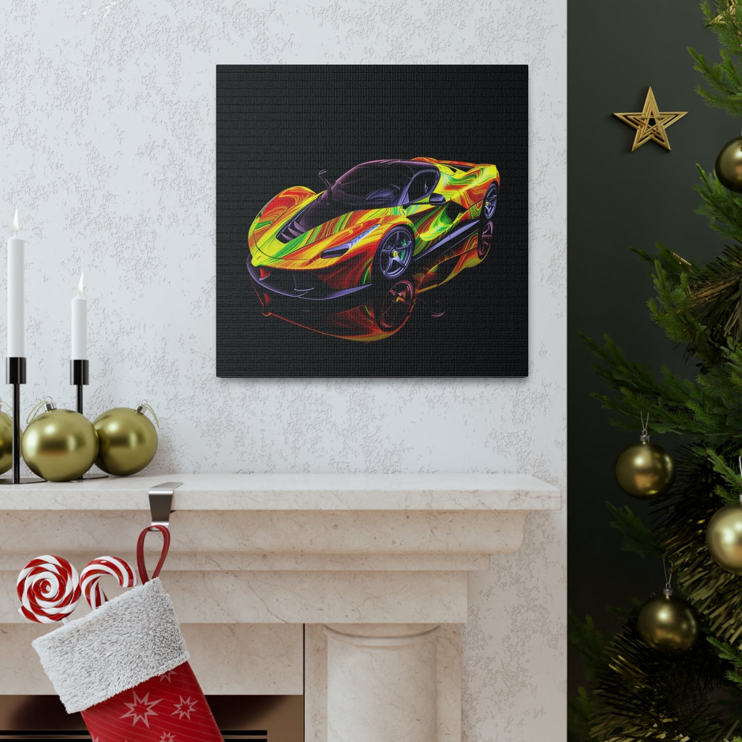 Canvas Gallery Wraps Ferrari Neon 4