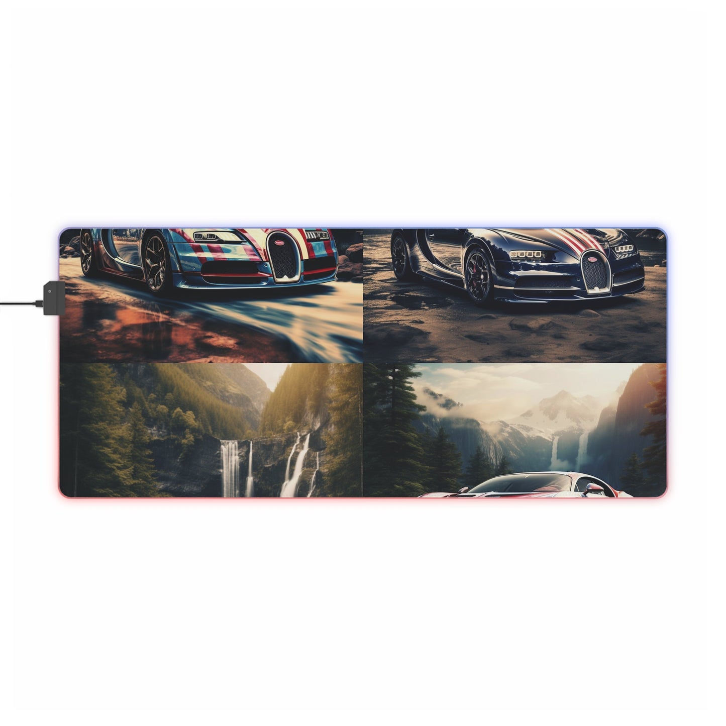 LED Gaming Mouse Pad Bugatti Waterfall 5