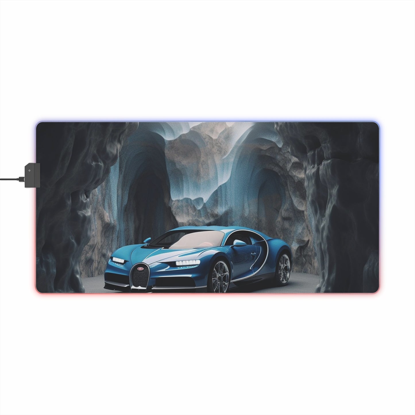 LED Gaming Mouse Pad Bugatti Real Look 2