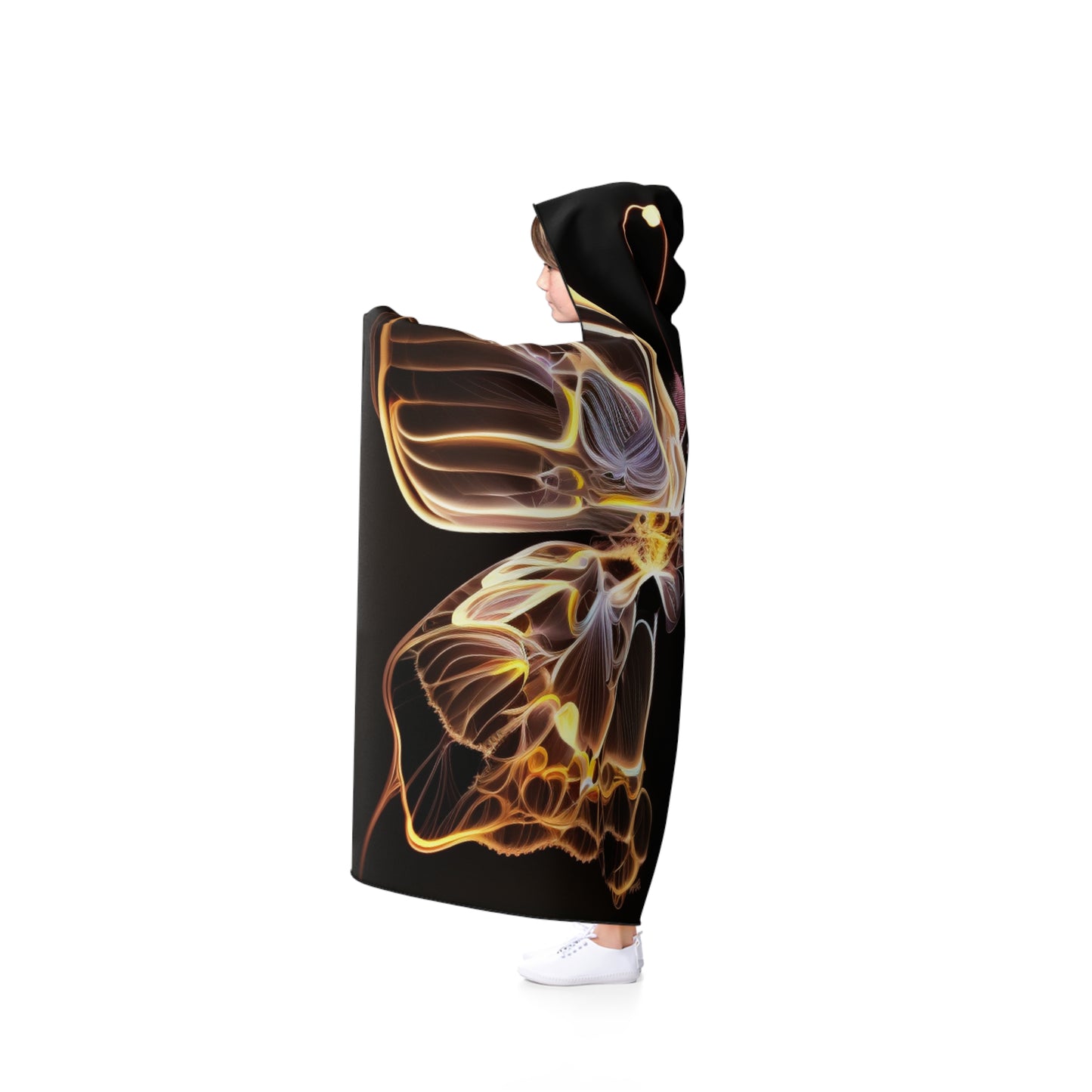 Hooded Blanket Neon Glo Butterfly 3