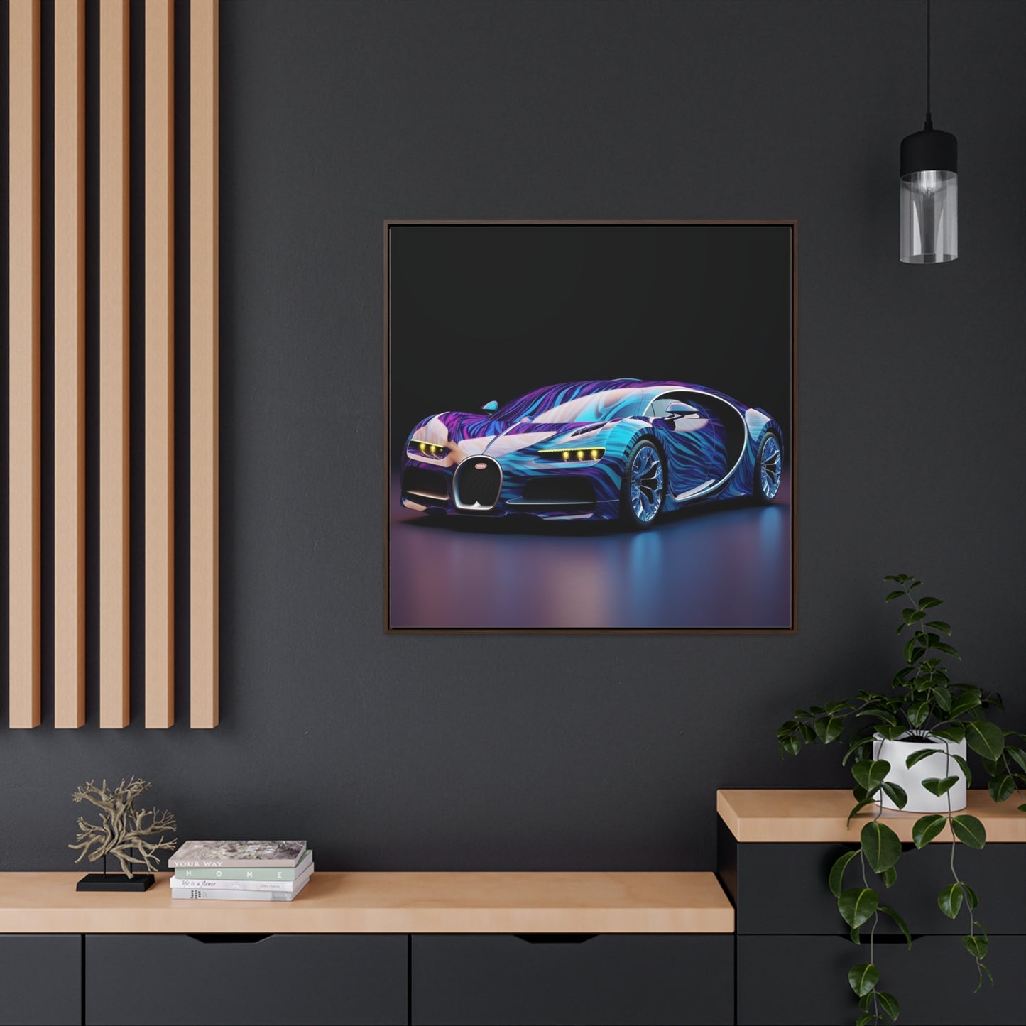 Gallery Canvas Wraps, Square Frame Bugatti Abstract Flair 3