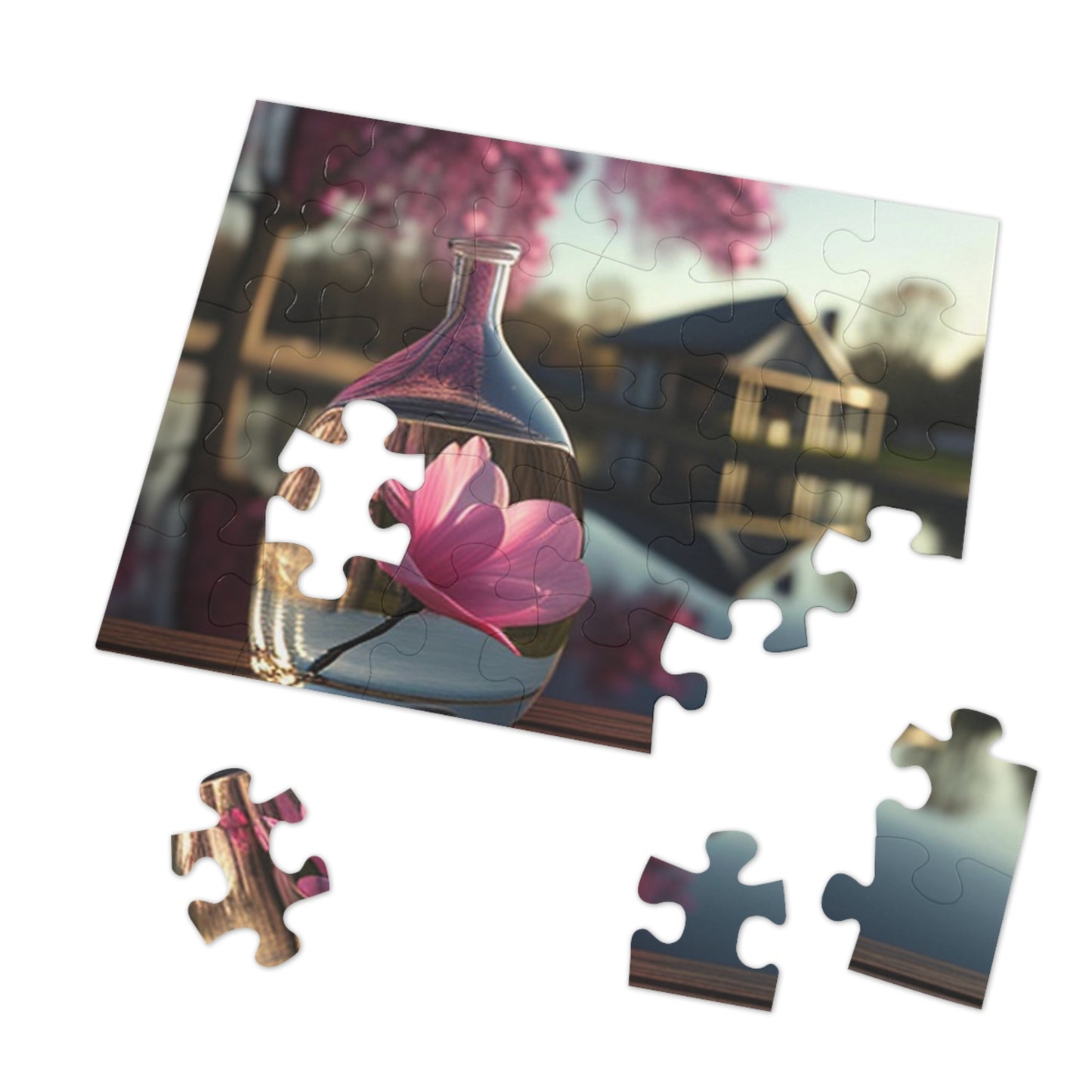 Jigsaw Puzzle (30, 110, 252, 500,1000-Piece) Magnolia in a Glass vase 2