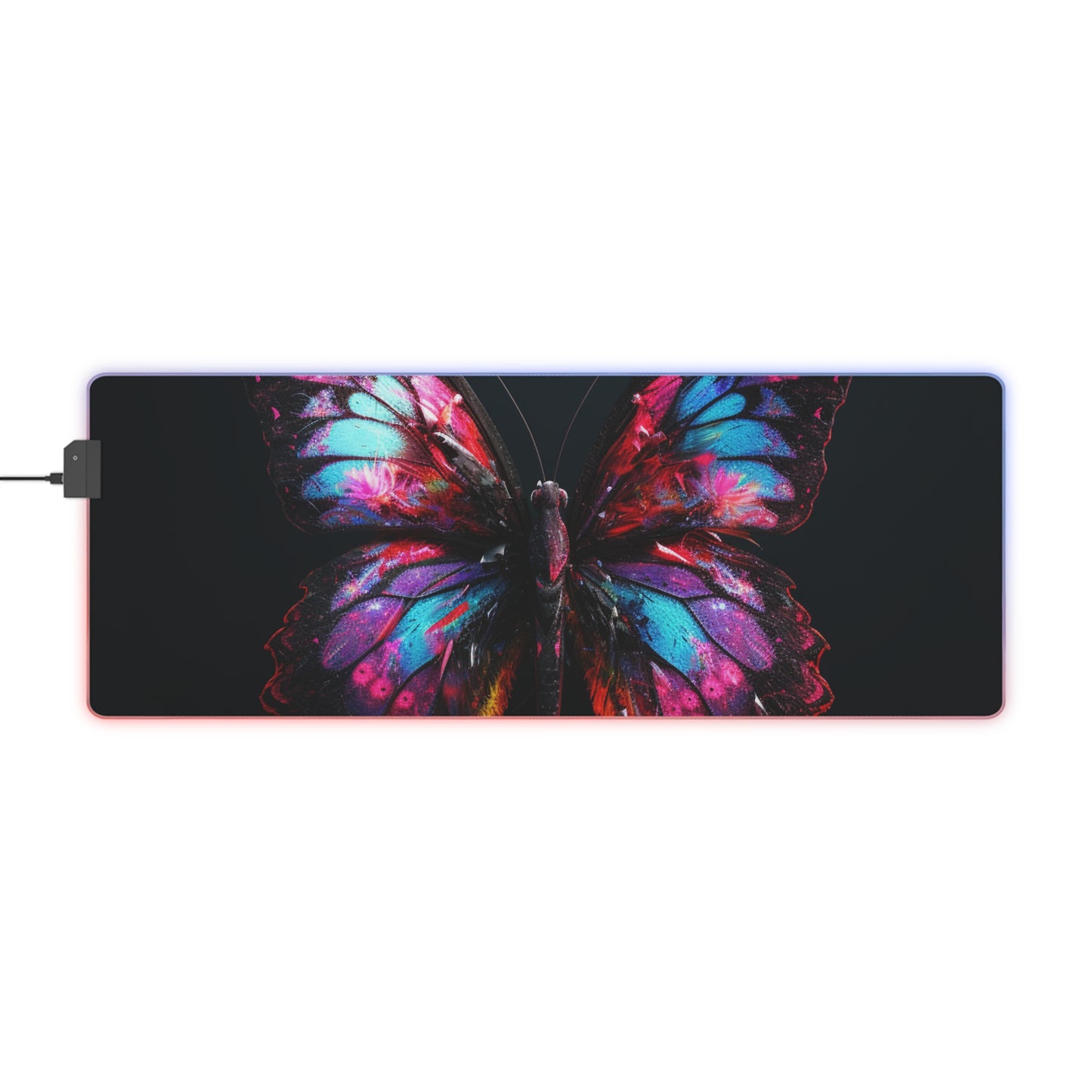 LED Gaming Mouse Pad Hyper Butterfly Real