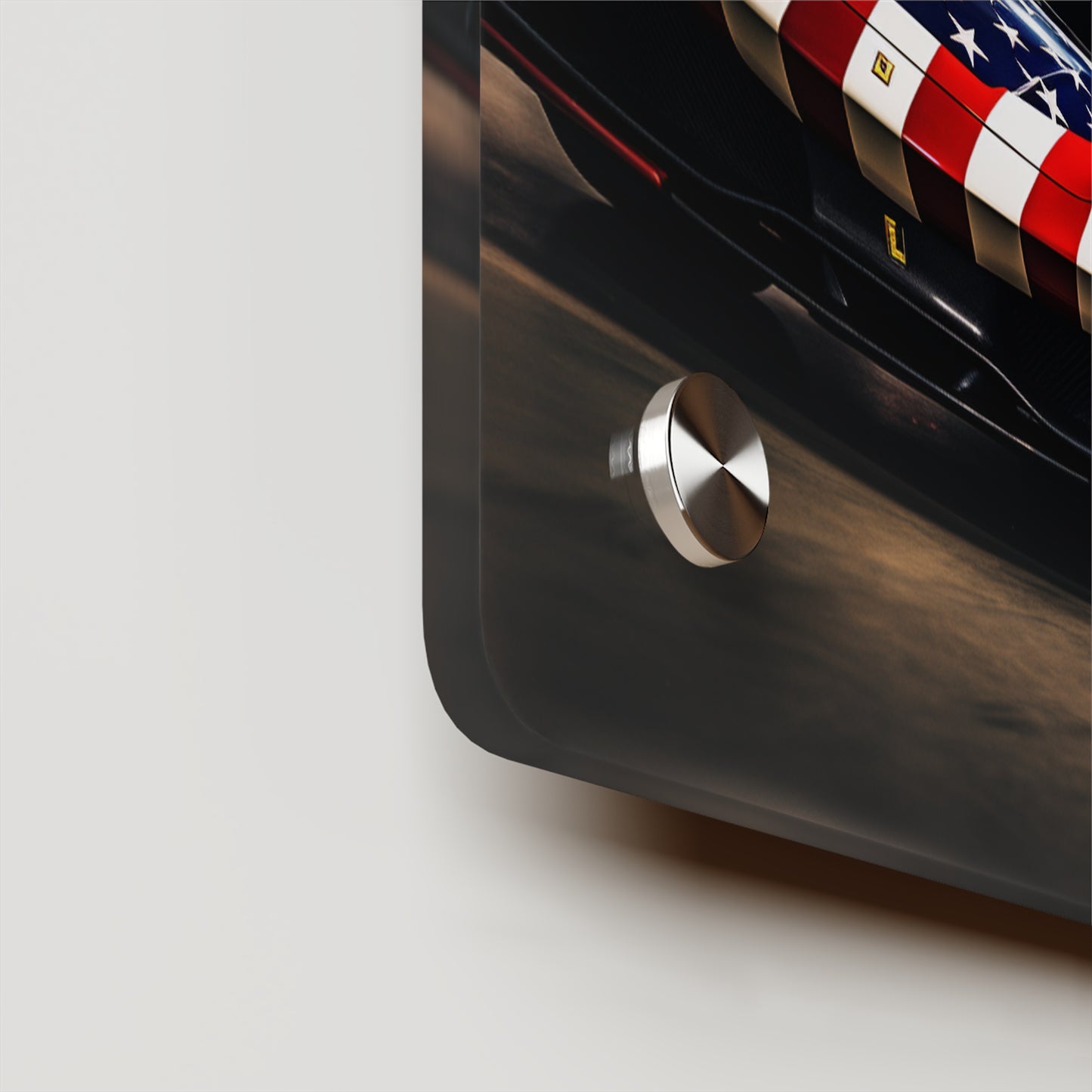 Acrylic Wall Art Panels American Flag Farrari 3