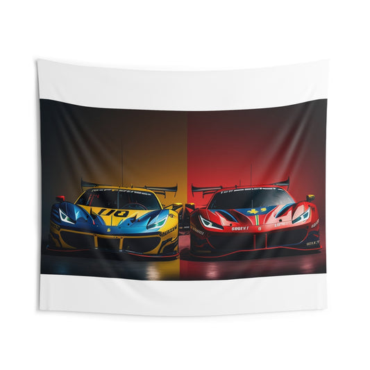 Indoor Wall Tapestries Ferrari Red Blue 3