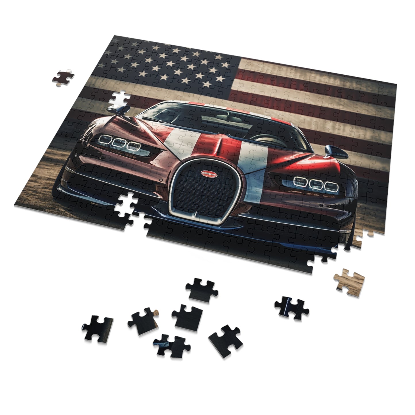 Jigsaw Puzzle (30, 110, 252, 500,1000-Piece) Bugatti Flag 1