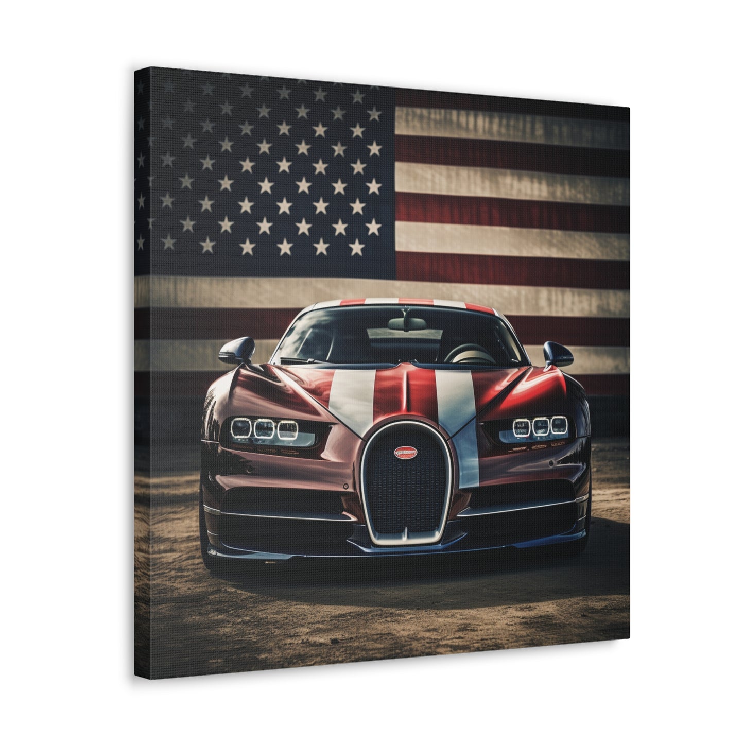 Canvas Gallery Wraps Bugatti Flag 1