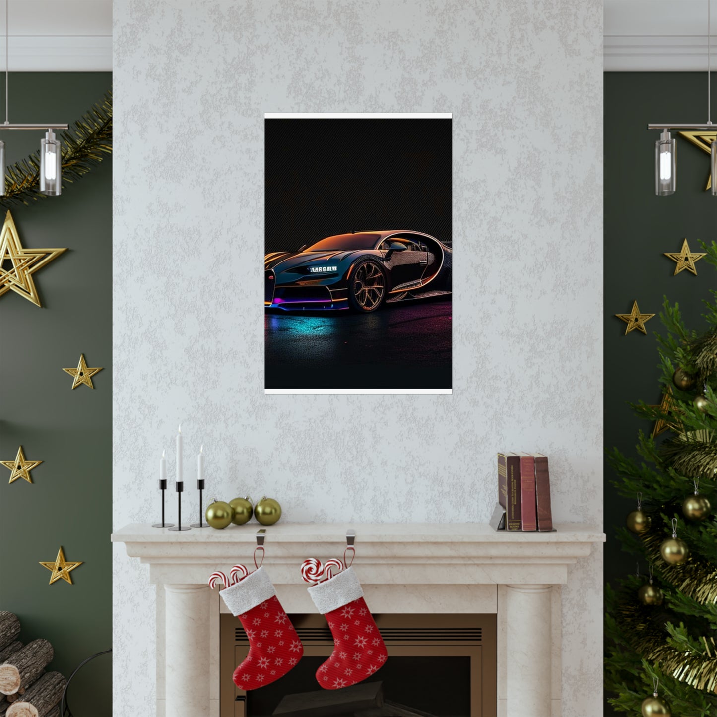 Premium Matte Vertical Posters Bugatti Chiron Super 4