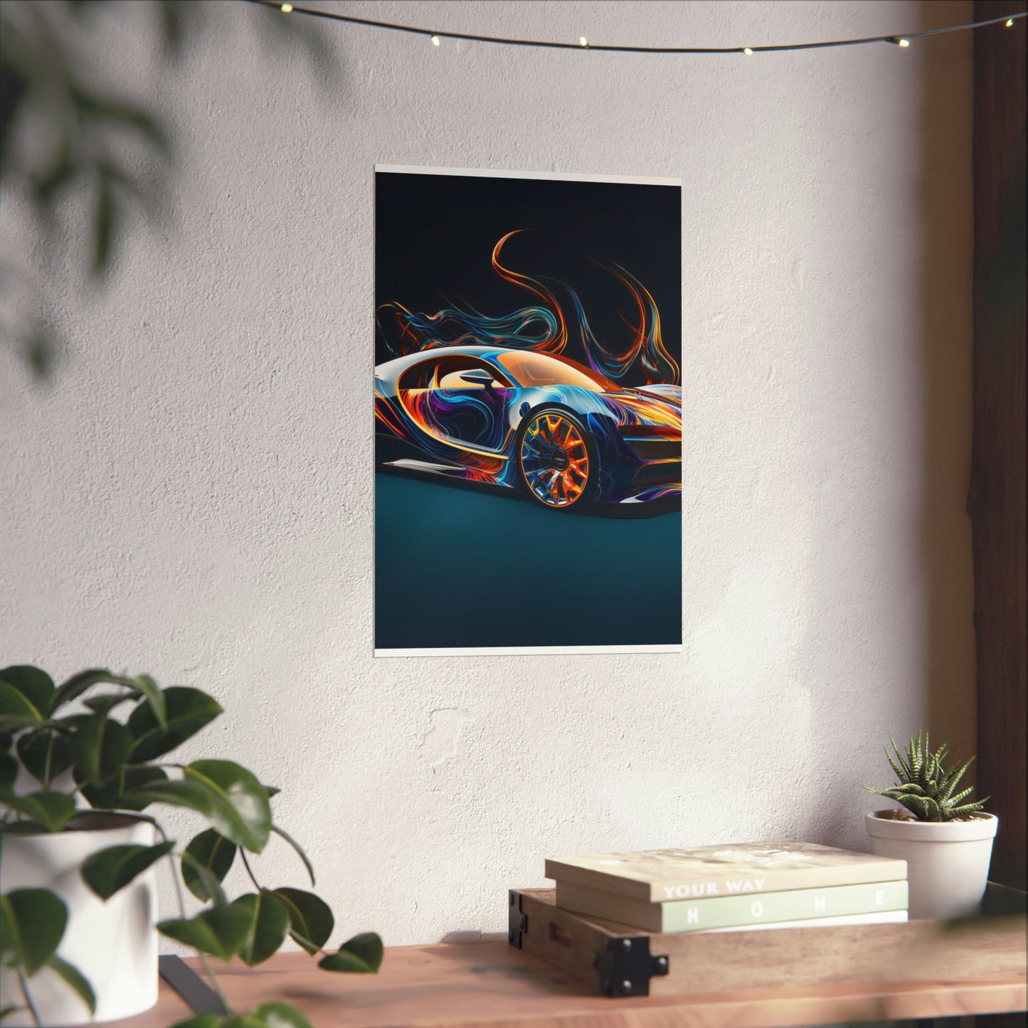 Premium Matte Vertical Posters Bugatti Abstract Flair 2