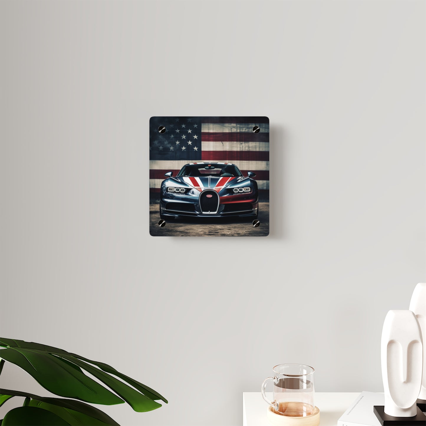 Acrylic Wall Art Panels Bugatti Flag 2