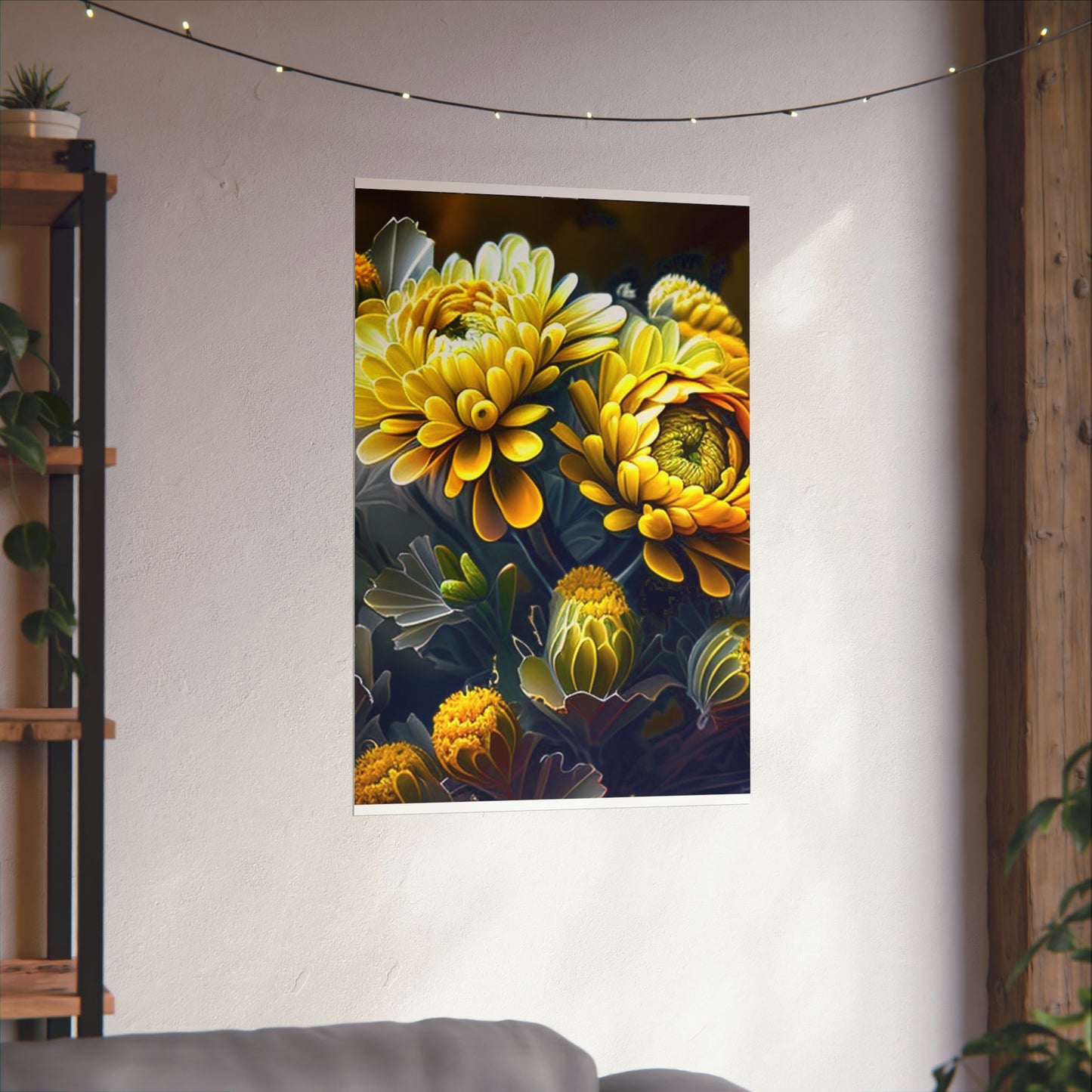 Premium Matte Vertical Posters Yellow Hermosas Flores Amarillas 4