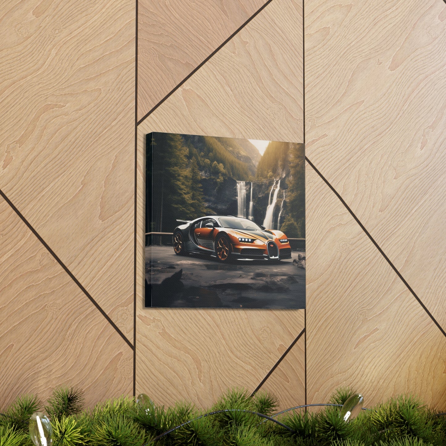 Canvas Gallery Wraps Bugatti Waterfall 3