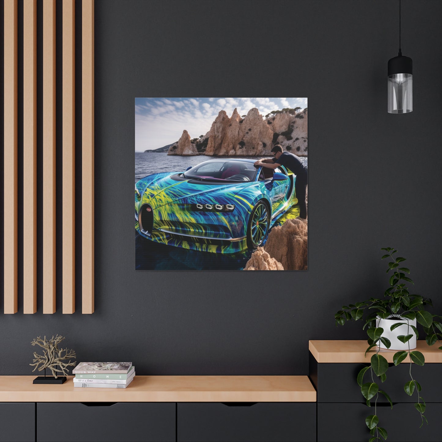 Canvas Gallery Wraps Bugatti Water 1