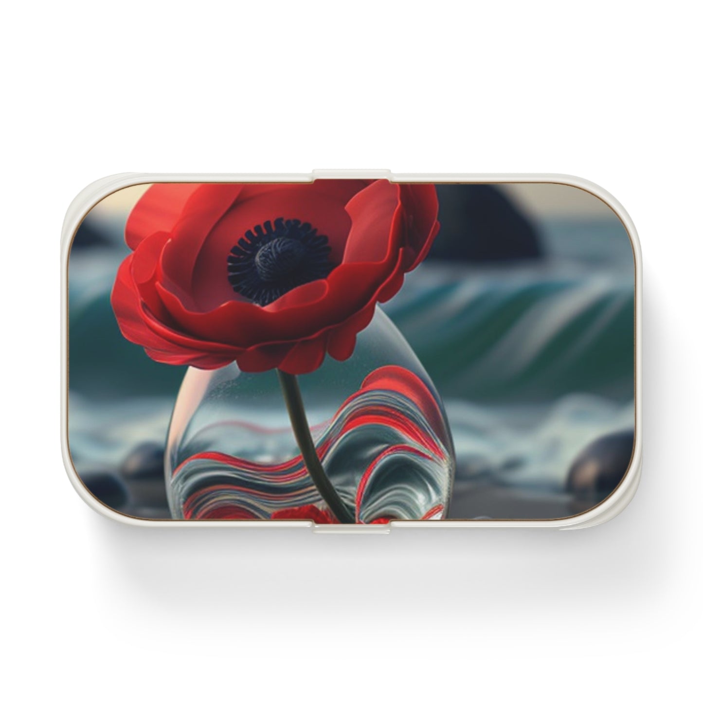 Bento Lunch Box Red Anemone in a Vase 1