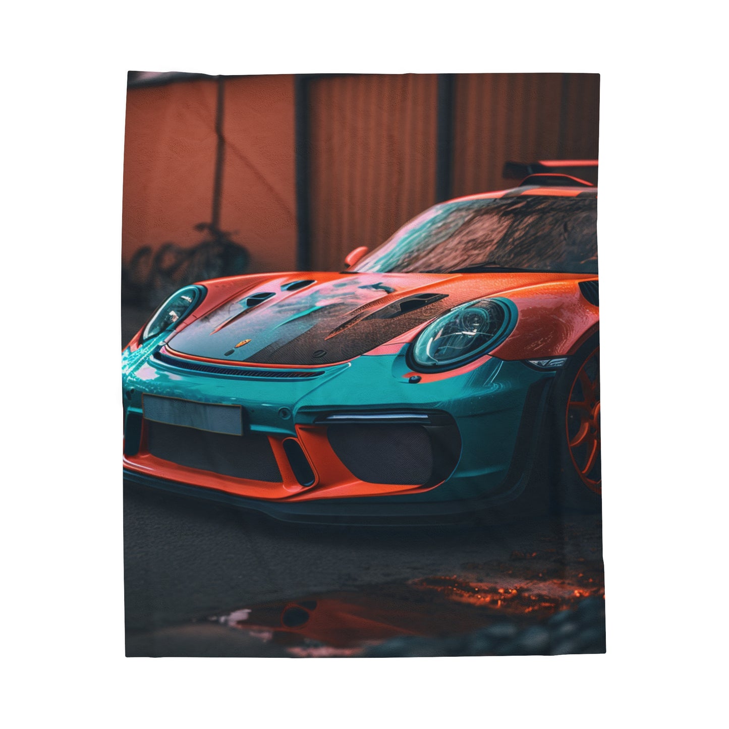 Velveteen Plush Blanket porsche 911 gt3 3